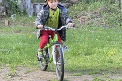 Emmett has become a proficient bike rider