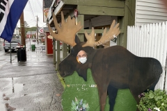 Wise guy and his moose Wise guy and his moose