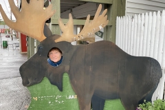 Jani and her moose