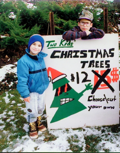Two Kids Christmas Tree sales