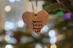 Homemade ornament signed by Sam