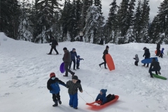 Sledding in Olympic National Park