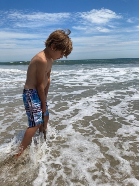 Sam at Jacob Riis Beach