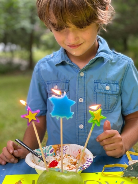 Birthday candles for Jude