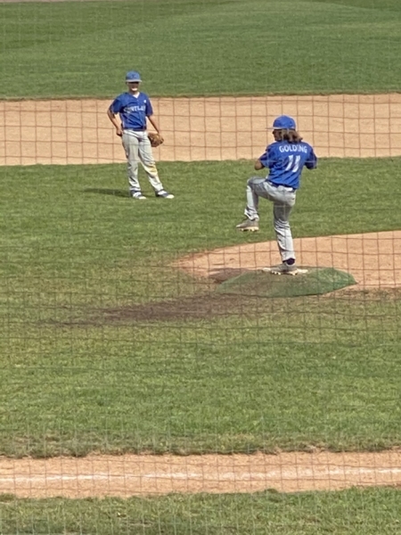 Sam pitching at Palisades Park