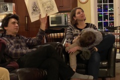 Austin shows an illustration from "Mr. Gonpolis"