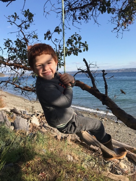 Emmett, by the water