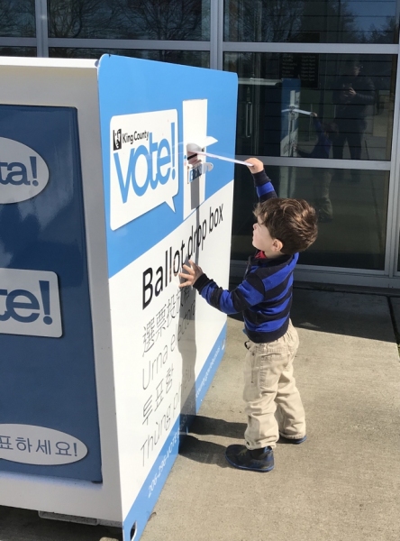Luca "votes"; submits a parent's ballot.