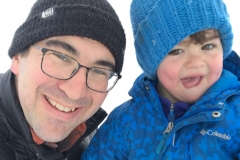 Wyatt & Luca at Hurricane Ridge, pre-Christmas