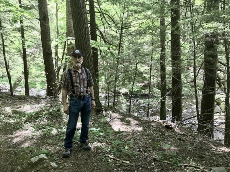 Gary, on one of the Litchfield Land Trust trails