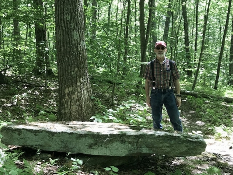 Gary, on one of the Litchfield Land Trust trails