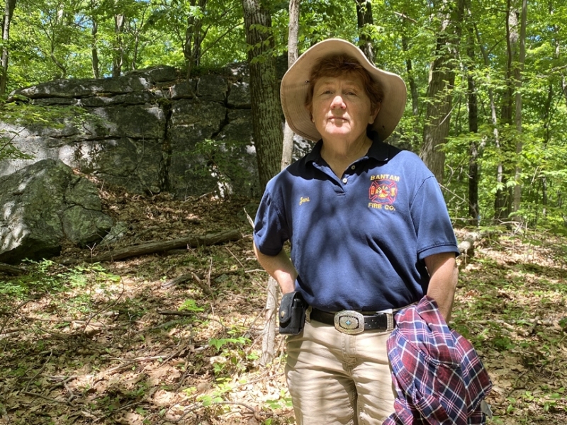 Jani on one of the Litchfield Land Trust trails