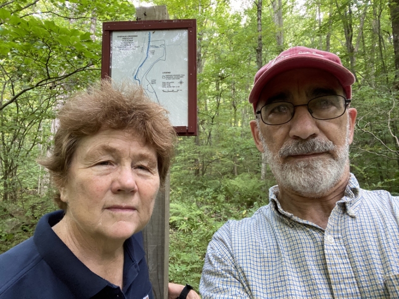 Selfie at Shepaug Crossing loop trail