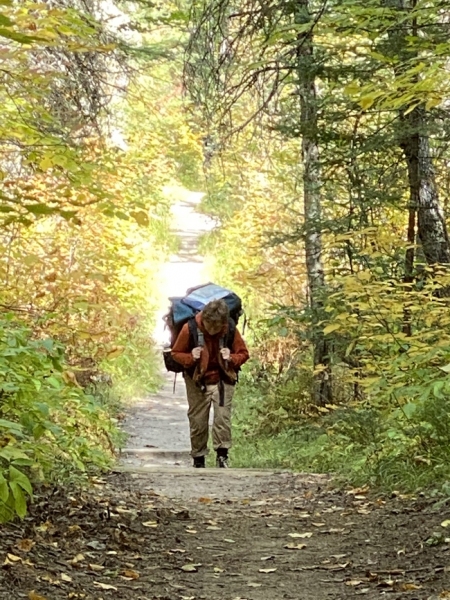 Jani carried a heavy load during our Boundary Waters trip