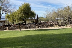 The horse corral at TVR held 85 horses