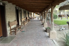 Covered walk leading to the main lodge/dining room at TVR