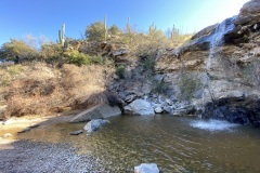 This waterfall was the goal of our trail ride.