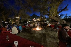 Evening cookout was a gastronomic treat & a great time.