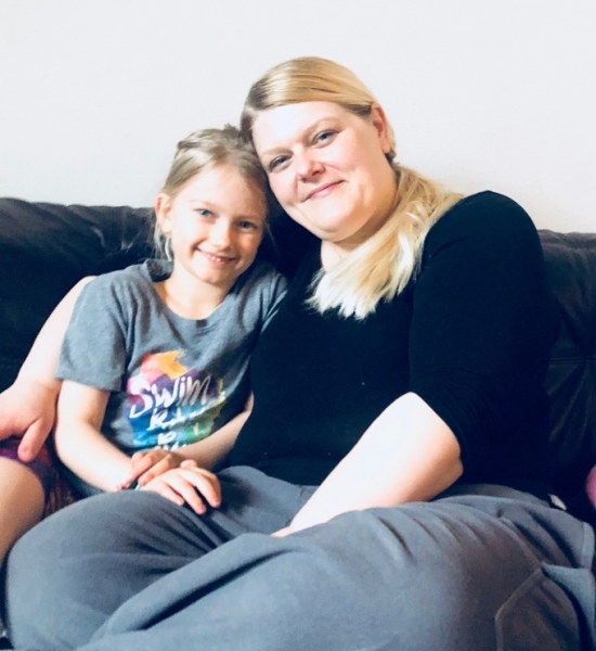 Aurora with Aunt Jen