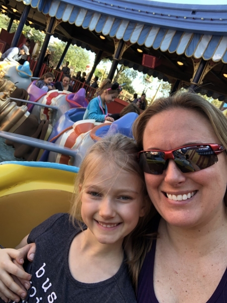 Mom and daughter on a ride